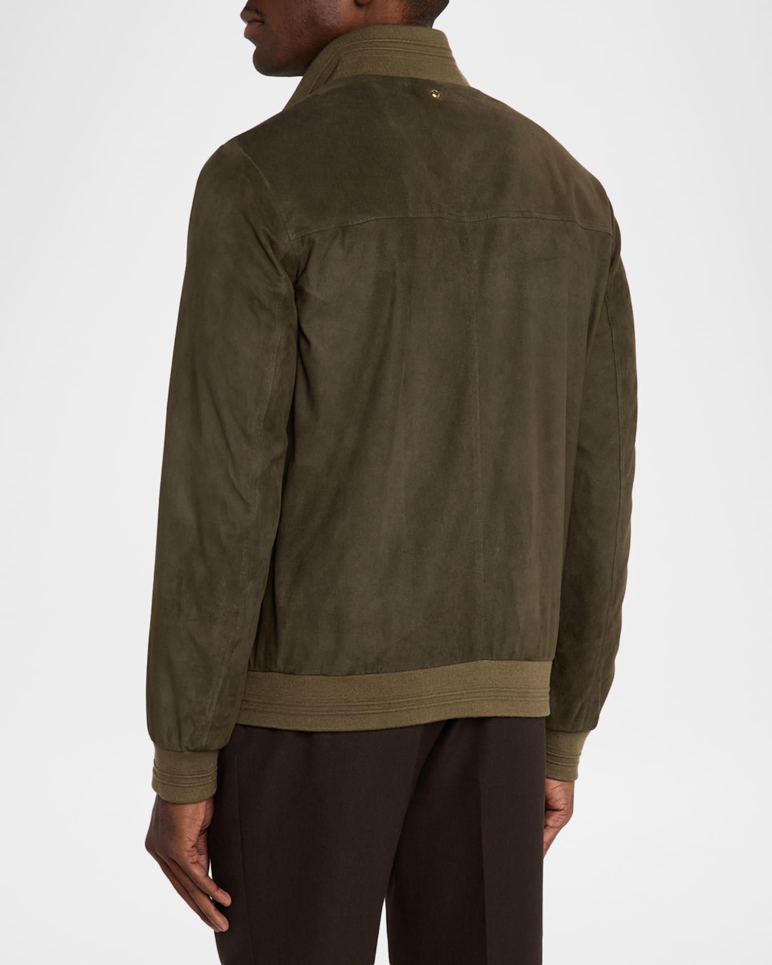 Men's Suede Full-Zip Jacket Product Image