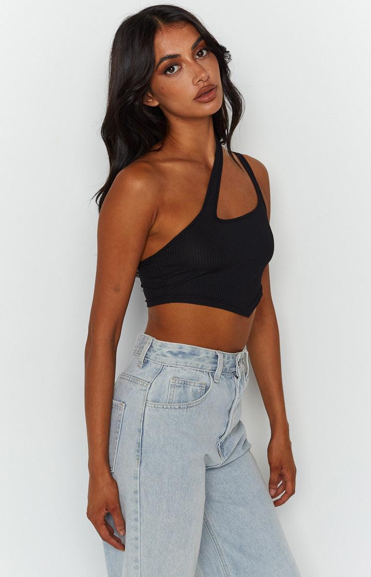 Florence Black One Shoulder Top Product Image