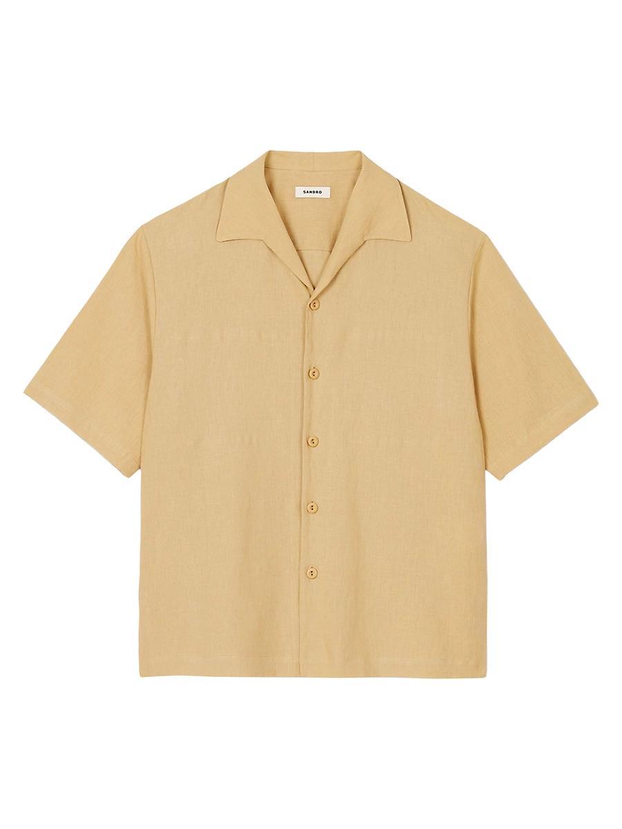 Mens Cotton and Linen Shirt Product Image