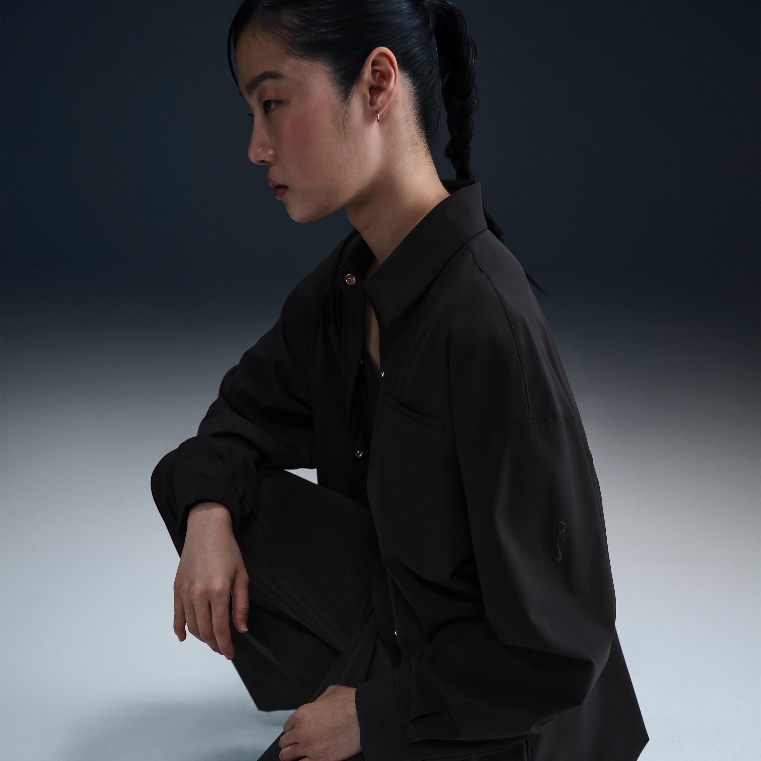 Nike 24.7 PerfectStretch Women's Dri-FIT Oversized Long-Sleeve Shirt Product Image