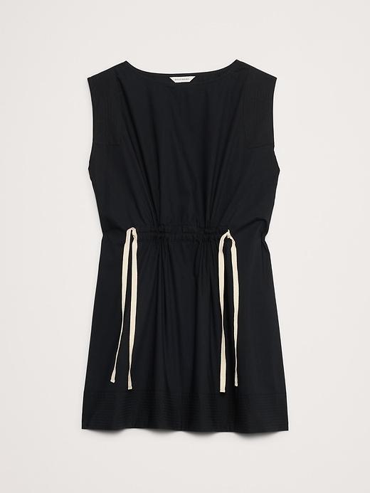 Poplin Cinch-Waist Mini Dress Product Image