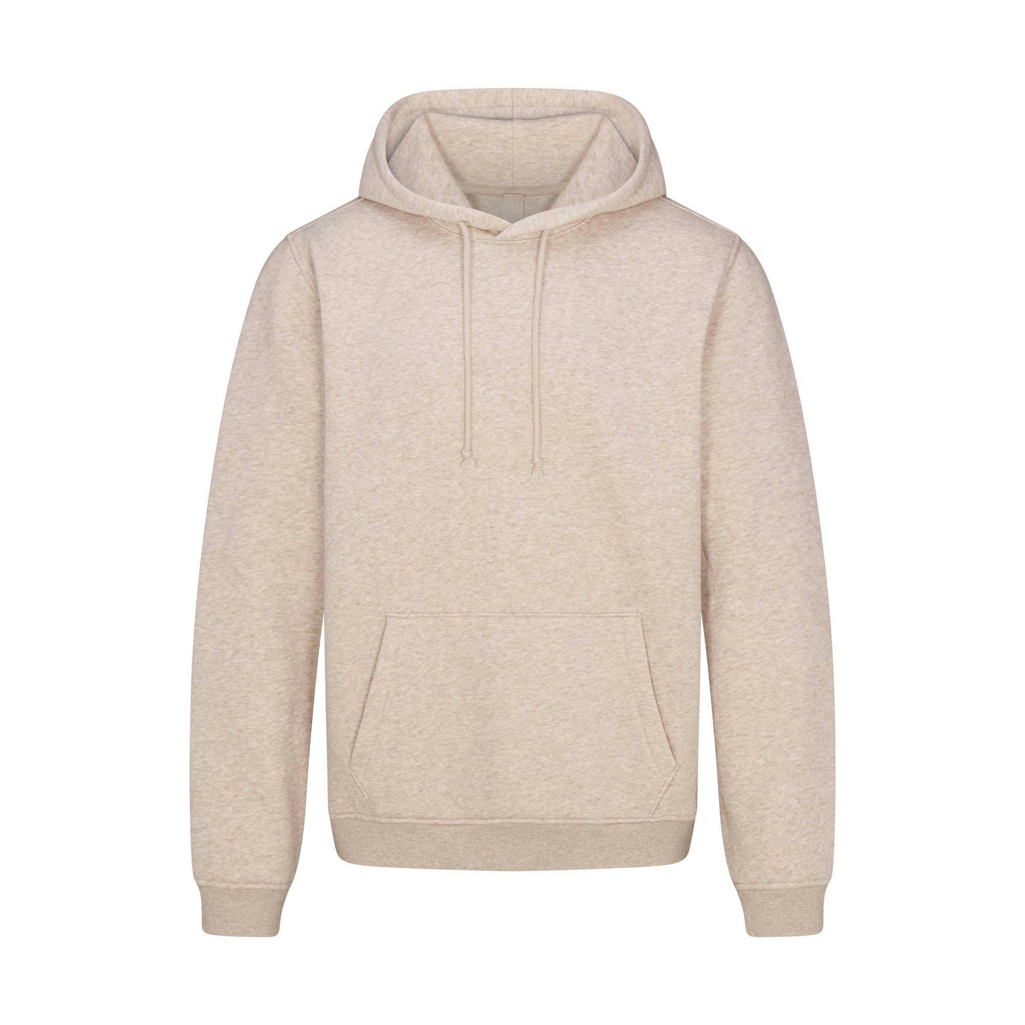 FLEECE LOUNGE MENS RELAXED ZIP UP HOODIE | DESERT HEATHER Product Image