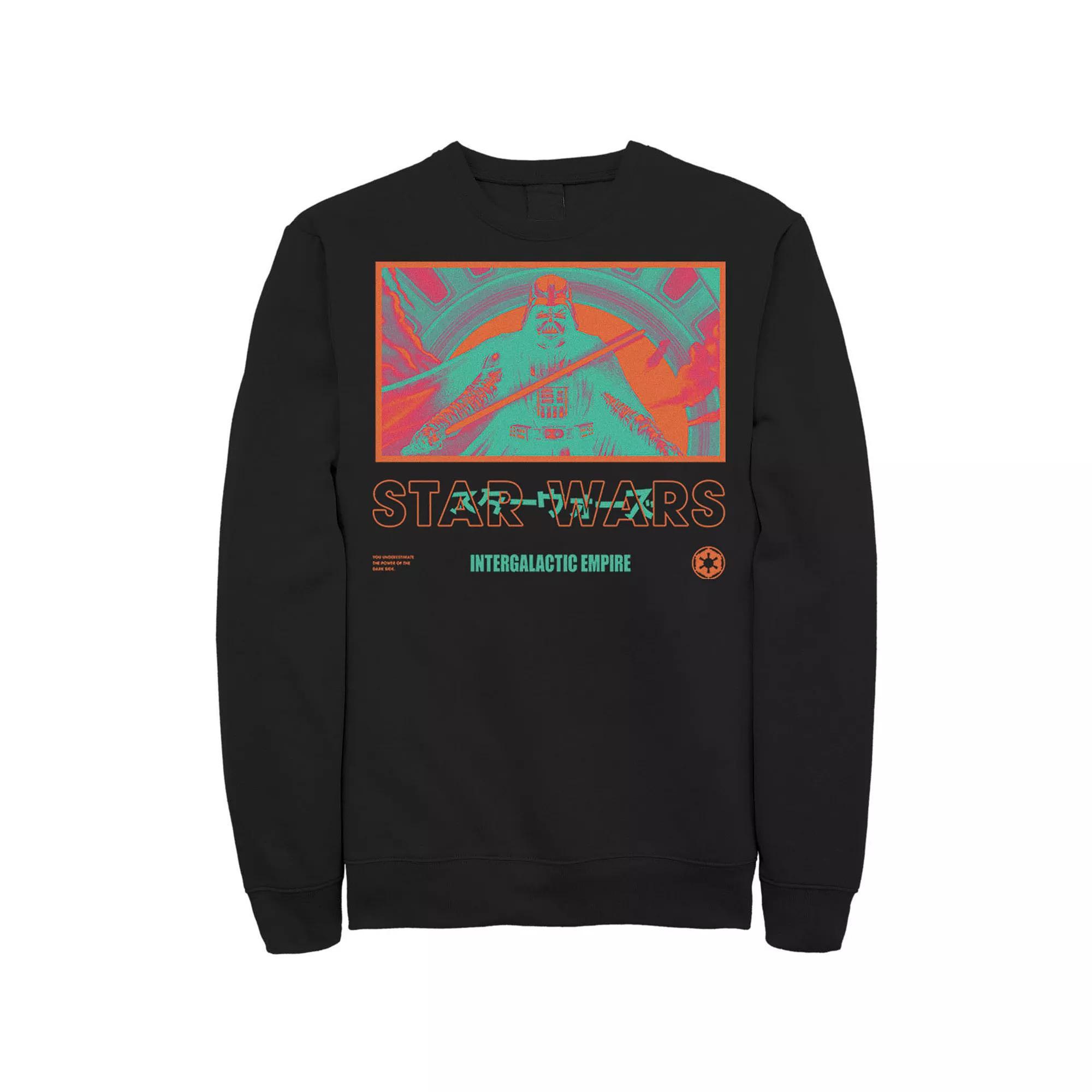 Men's Star Wars Bright Baddies Vader Sweatshirt, Size: 3XL, Black Product Image