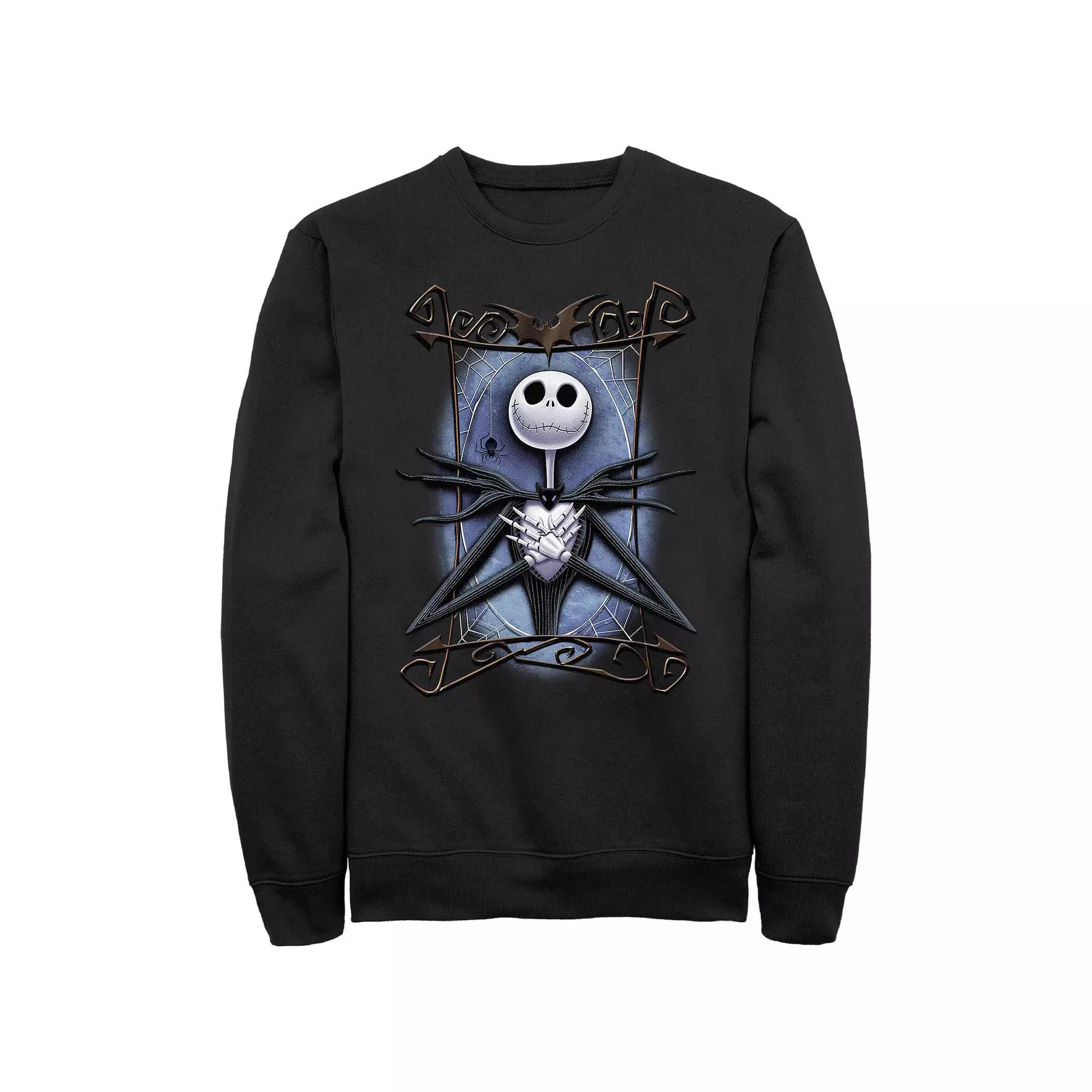 Disney's The Nightmare Before Christmas Jack Spooky Frame Men's Graphic Fleece, Size: Small, Black Product Image