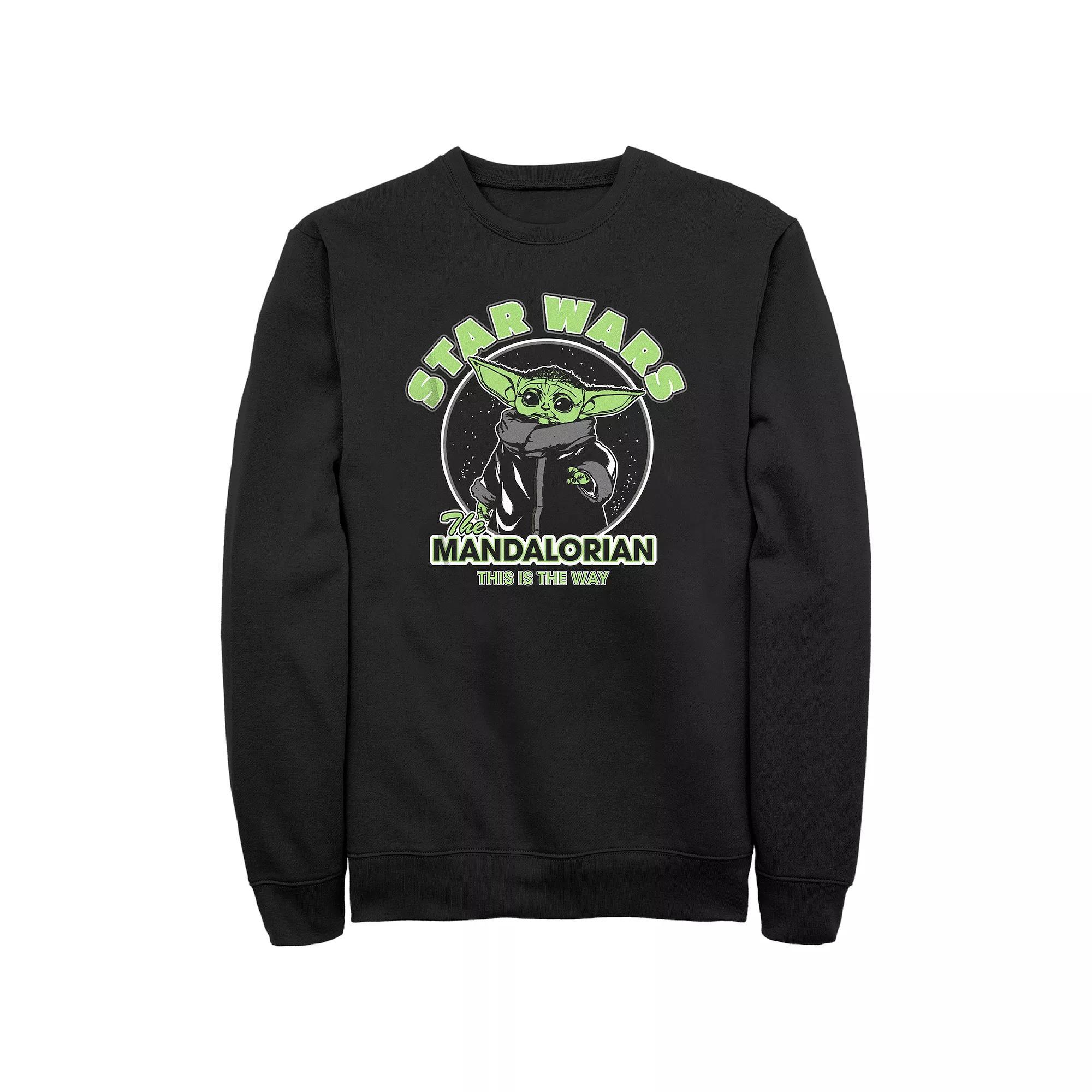 Mens Star Wars Classic Scenes Poster Graphic Fleece Blue Product Image