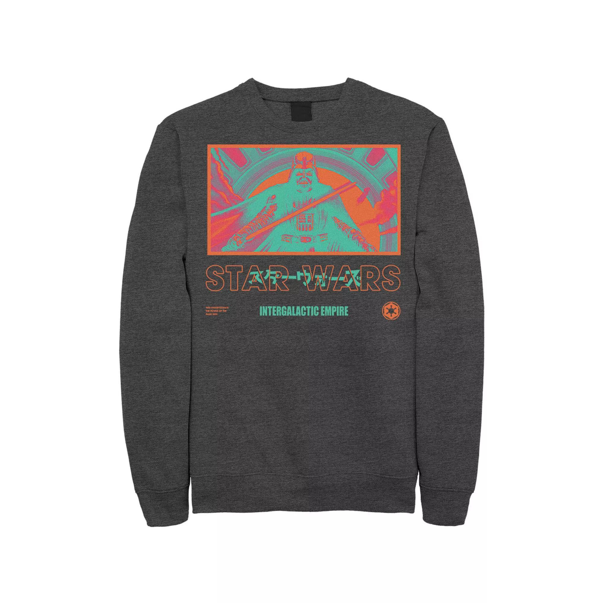 Men's Star Wars Bright Baddies Vader Sweatshirt, Size: 3XL, Black Product Image
