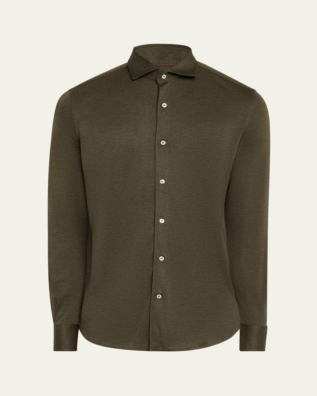 Mens Andrew Cashmere-Silk Sport Shirt Product Image