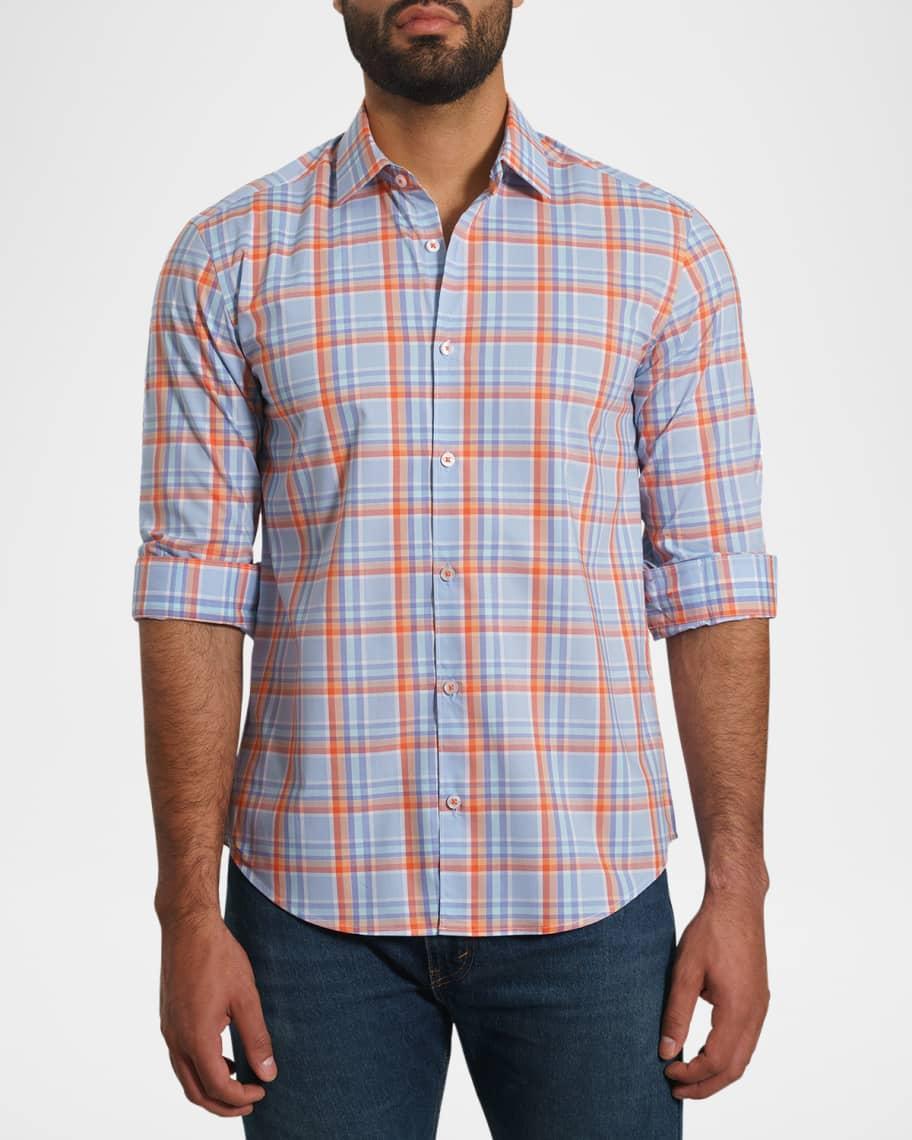 Mens Plaid Sport Shirt Product Image