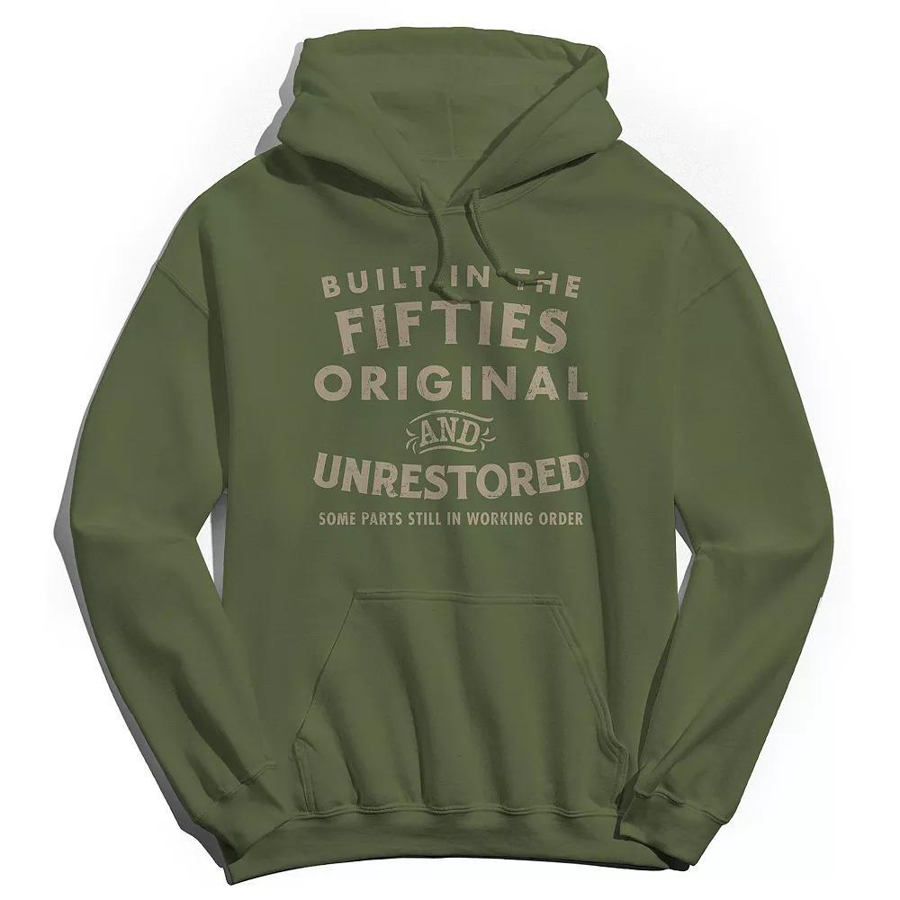 Men's Original & Unrestored Built in The Fifties Graphic Hoodie, Size: Medium, Military Green Product Image