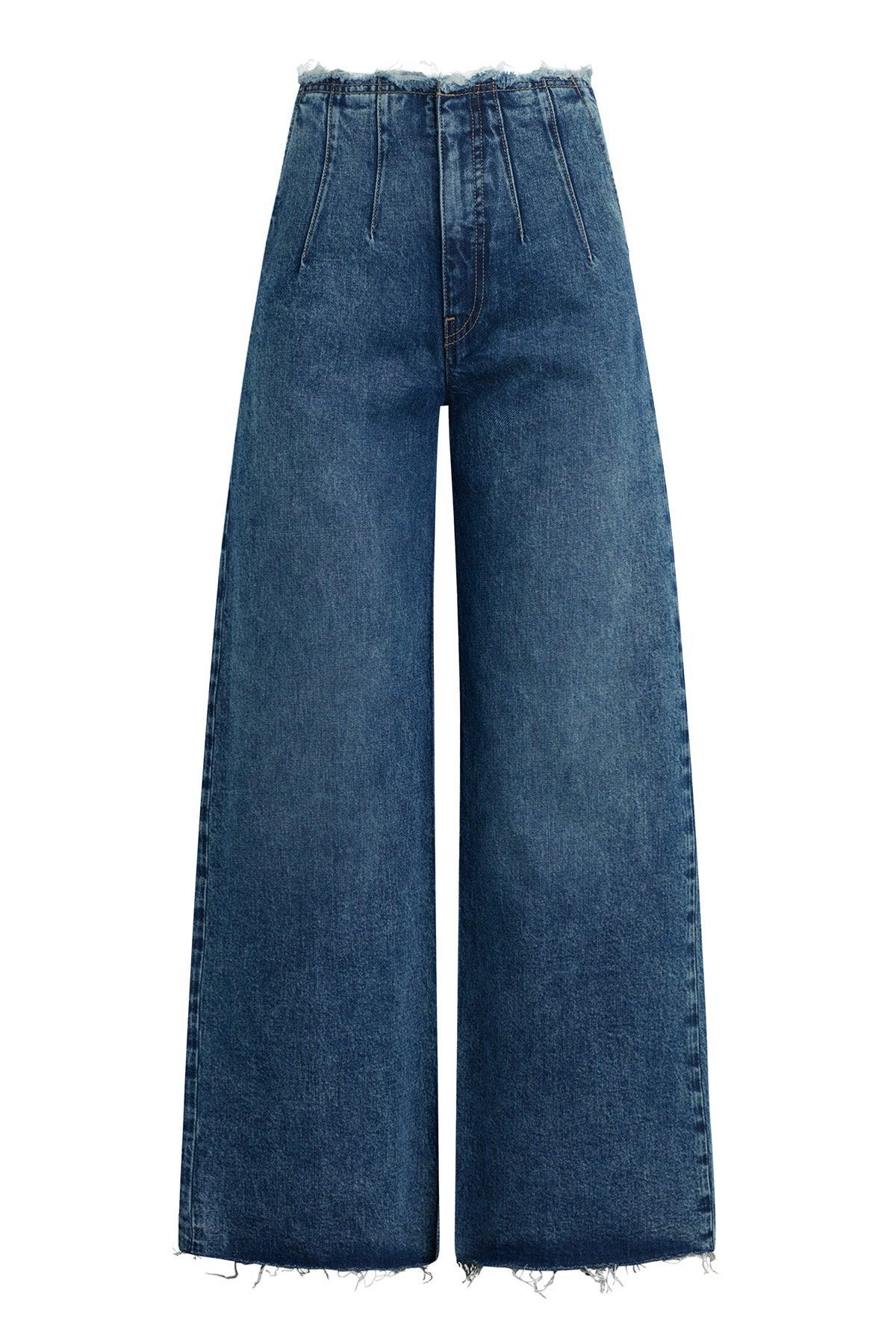 James High-Rise Darted Wide Leg Petite Jean Female Product Image