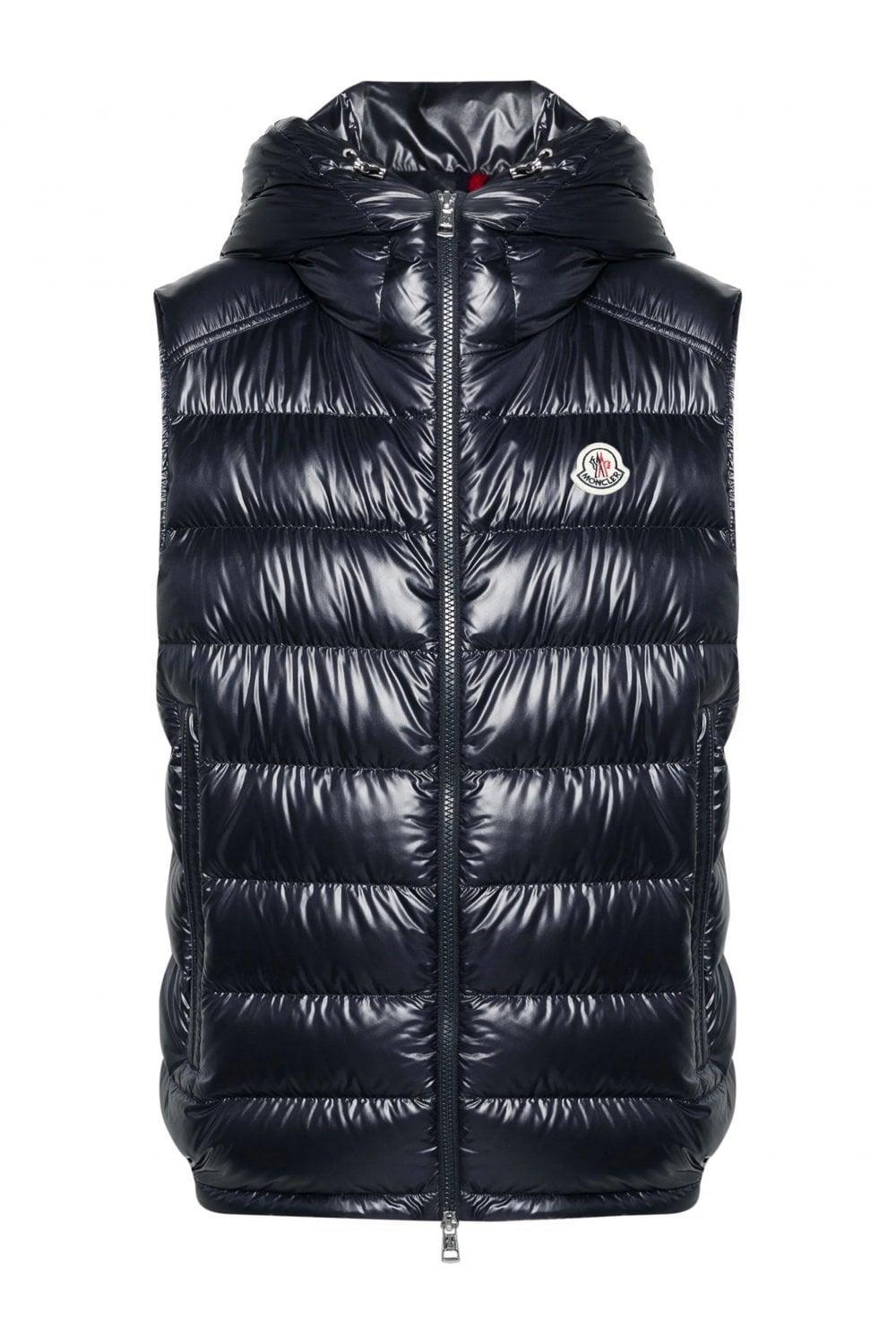 MONCLER Barant Blue Polyester Vest Product Image