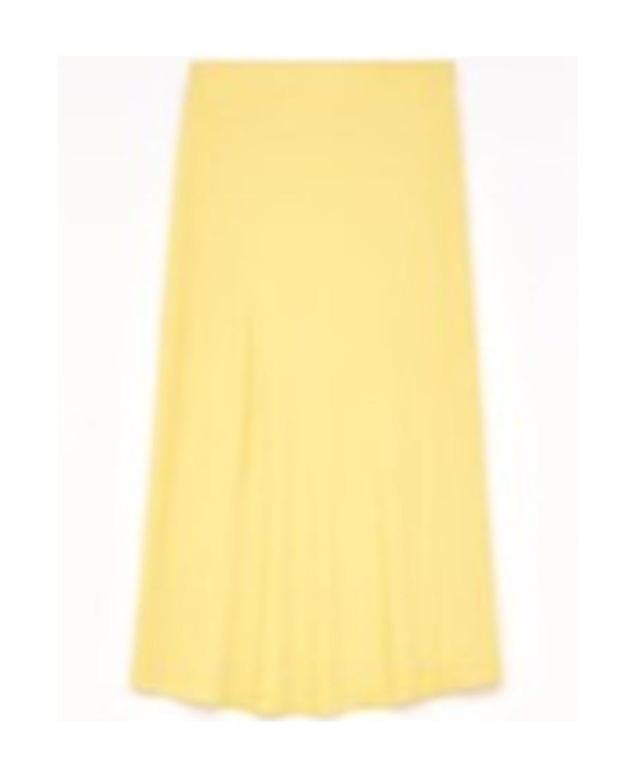 JIL SANDER Mid-rise Straight Midi Skirt In Yellow Product Image