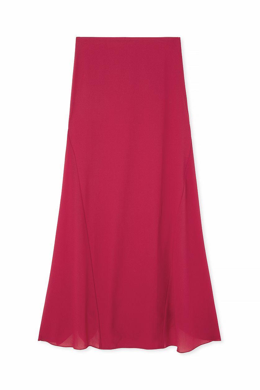 Mermaid Shaped Maxi Chiffon Skirt Product Image