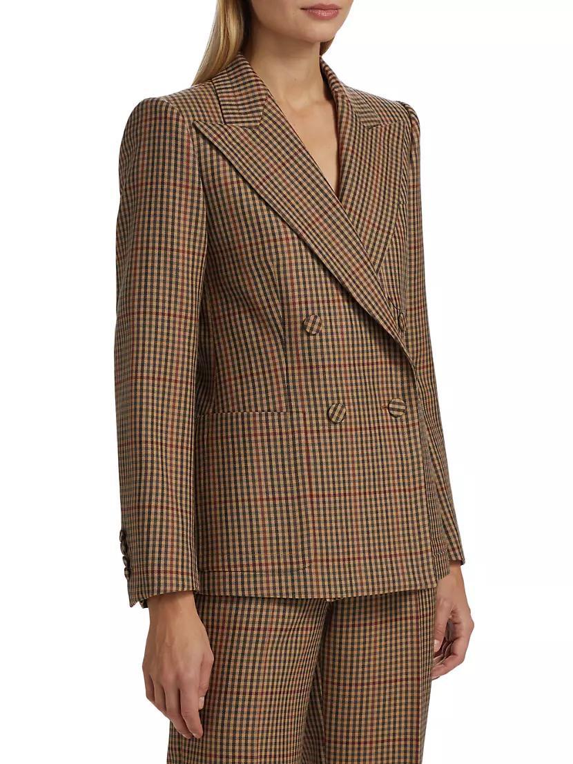 Beaume Plaid Wool Blazer Product Image