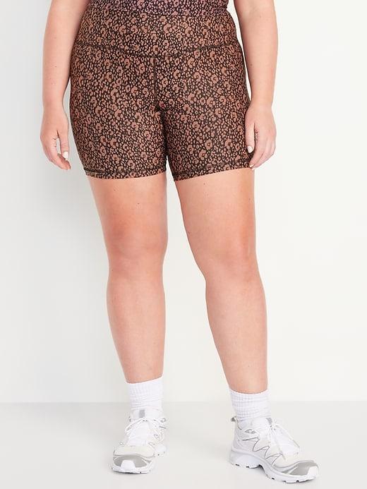 High-Waisted PowerSoft Biker Shorts -- 6-inch inseam Product Image
