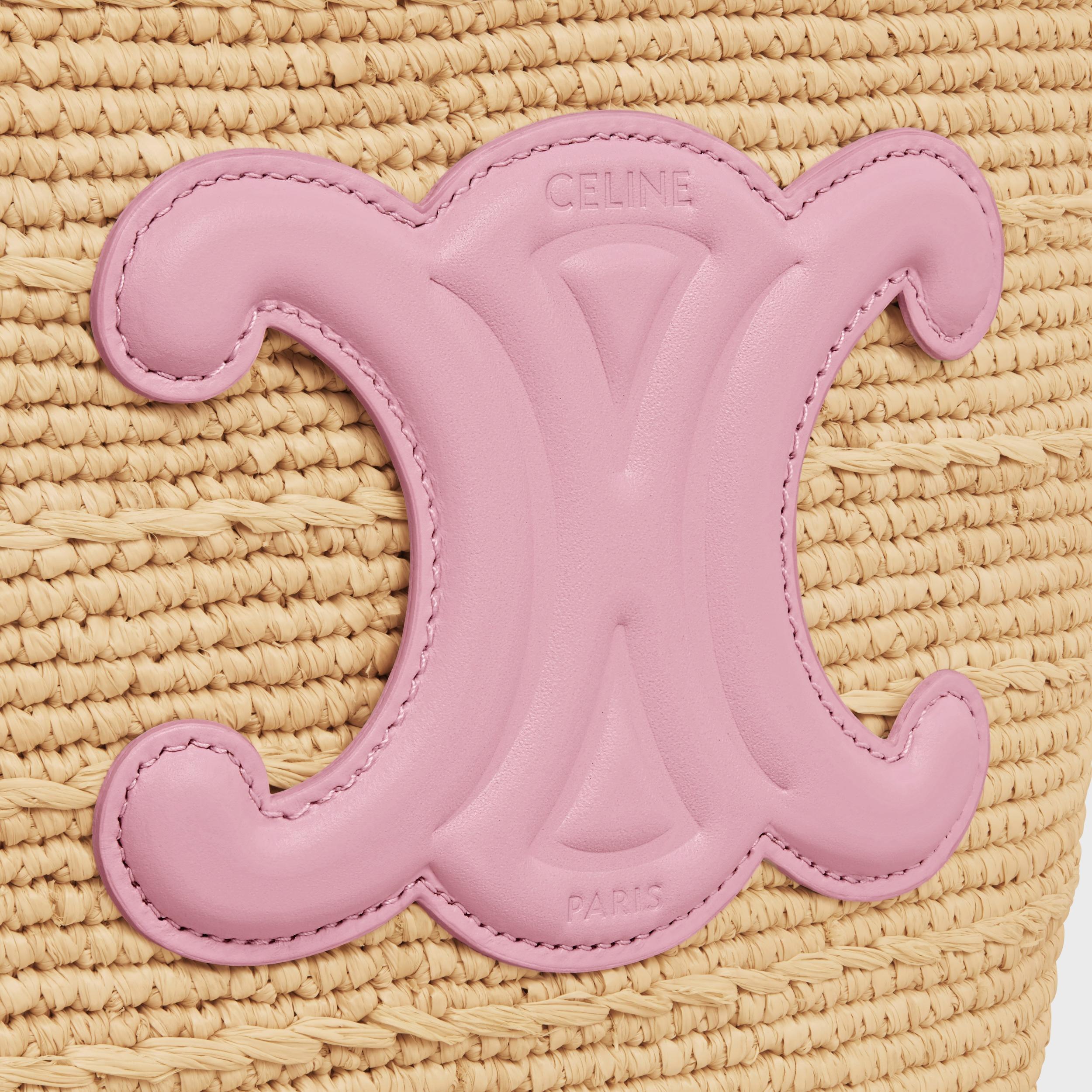 TEEN SUPPLE CELINE CLASSIC PANIER IN Raffia and calfskin Product Image
