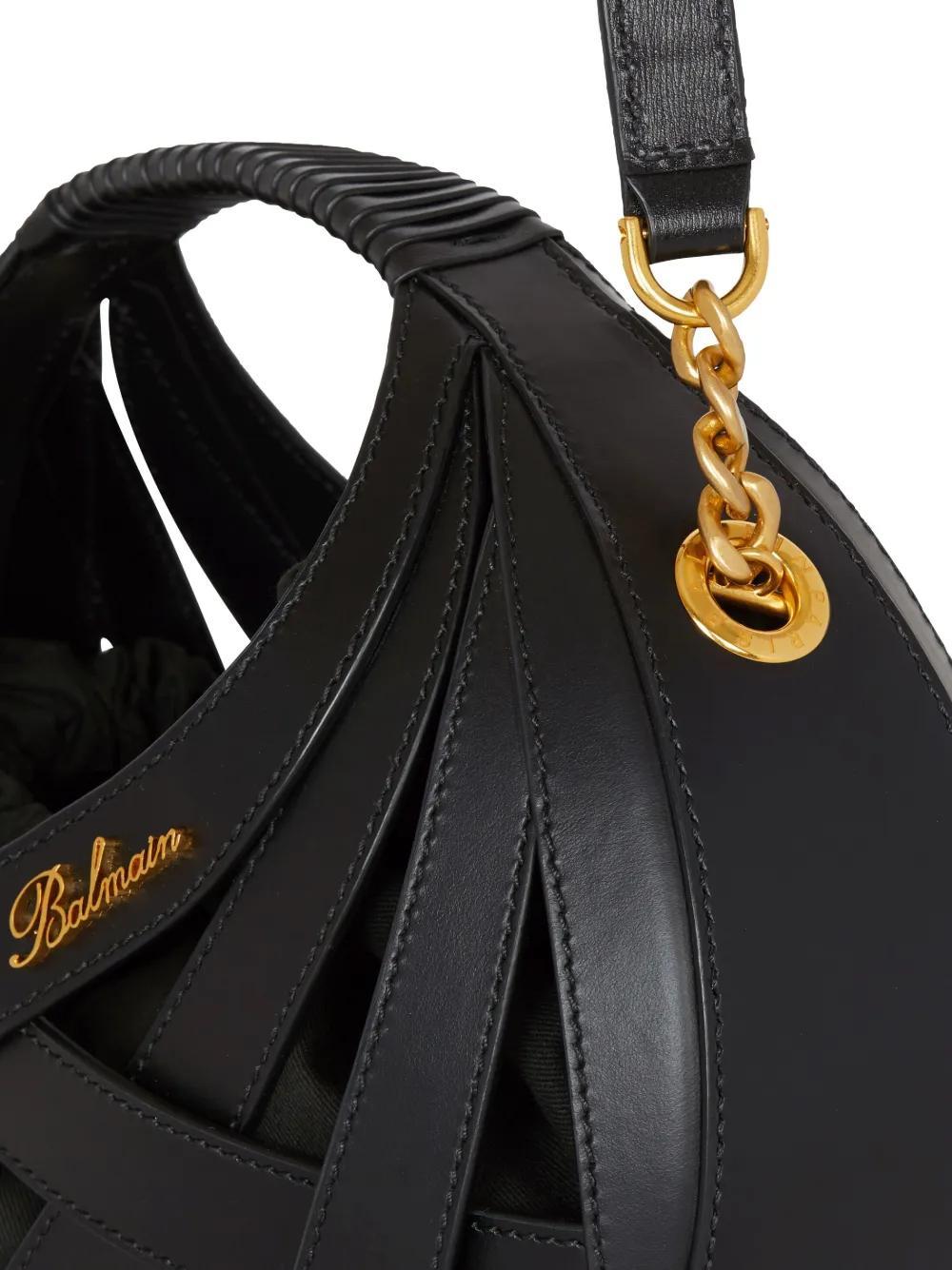 basketweave leather tote bag Product Image