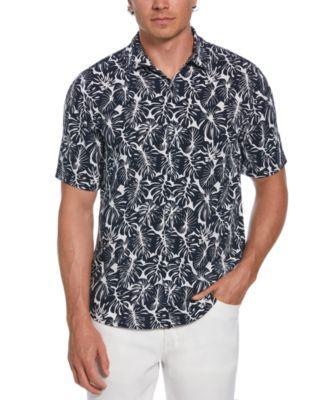 Cubavera Mens Palm-Print Graphic Shirt Product Image