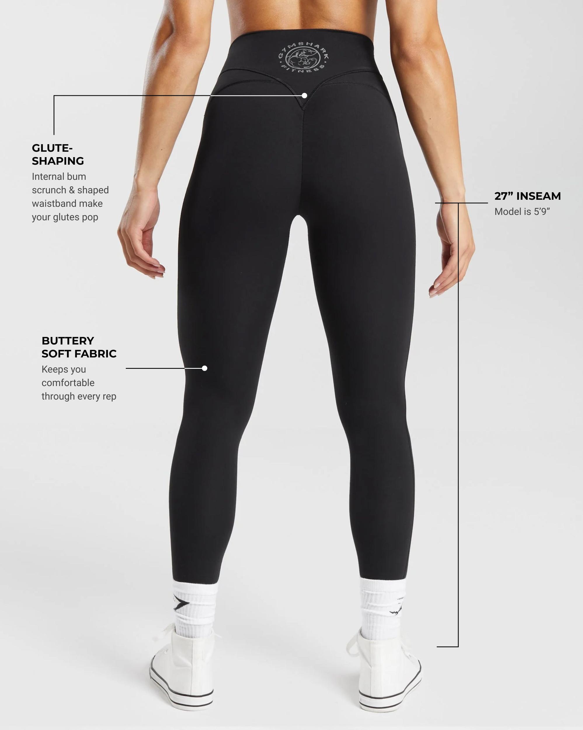 Gymshark Legacy Regular Leggings - Black Female Product Image