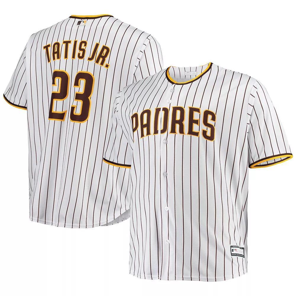 Men's Fernando Tatis Jr. White San Diego Padres Big & Tall Replica Player Jersey, Size: 5XB Product Image