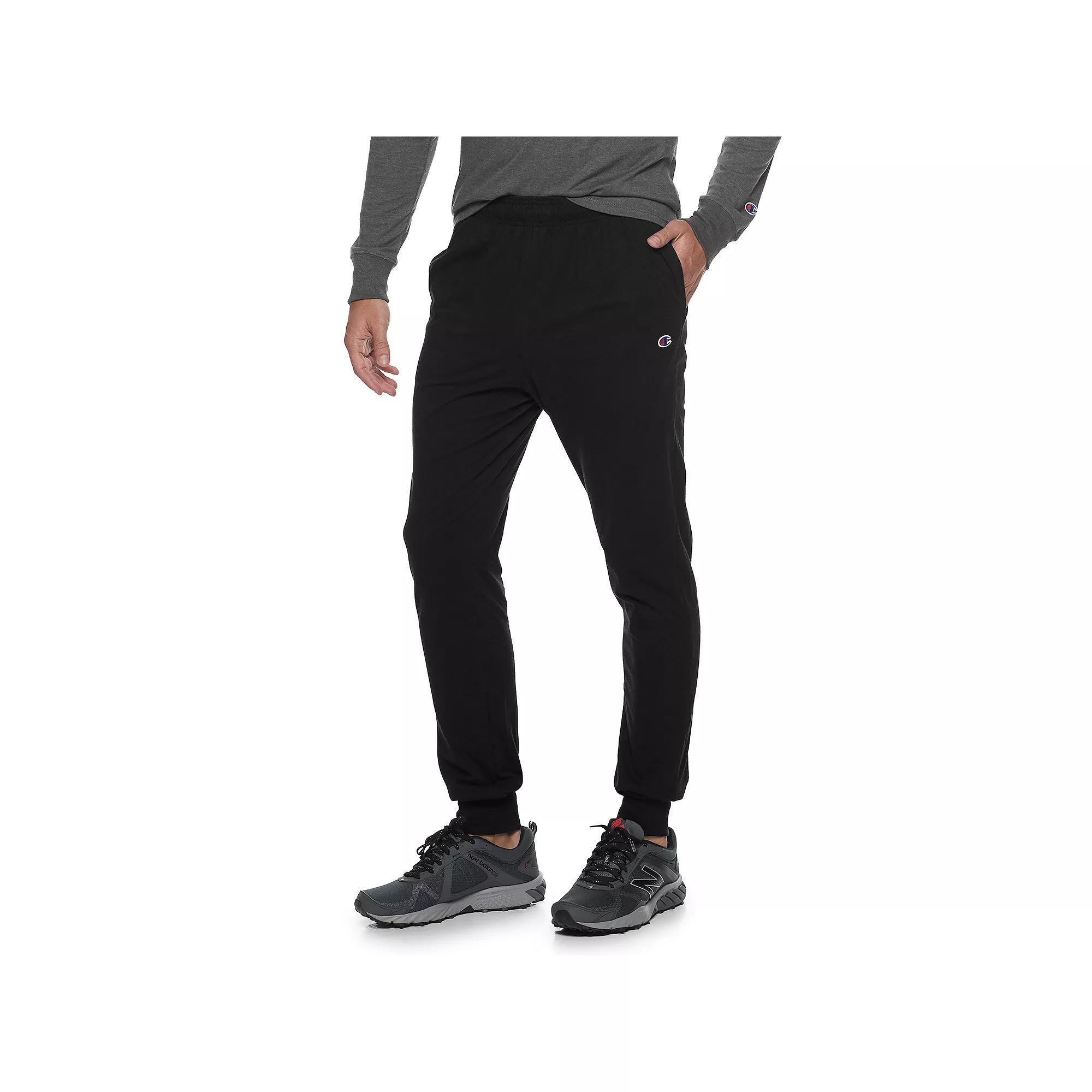 Men's Champion® Jersey Joggers, Size: Medium, Oxford Gray Product Image