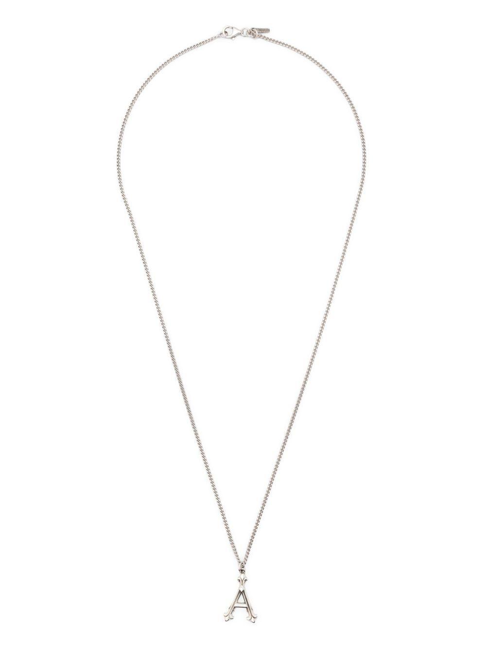 Alphabet Pendant A sterling silver necklace Product Image