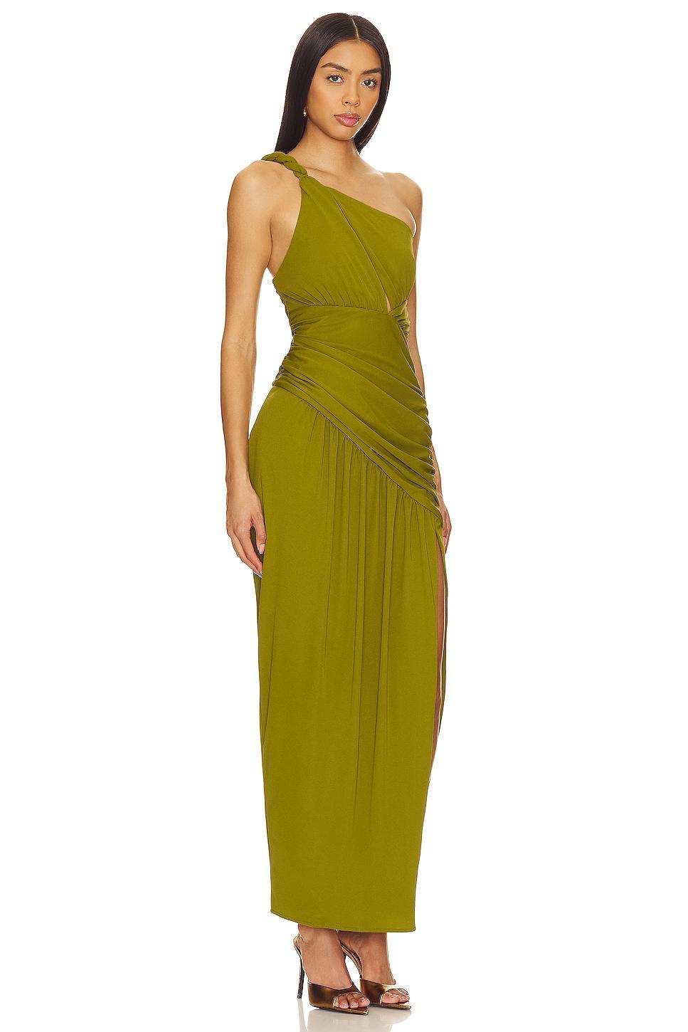 Nala Draped Asym Midi Dress NICHOLAS Product Image