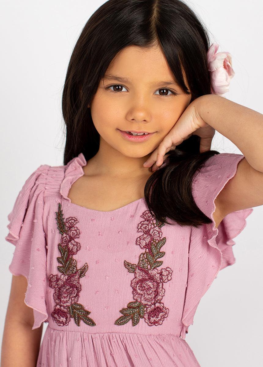 Dewi Dress in Pale Orchid Girls Product Image