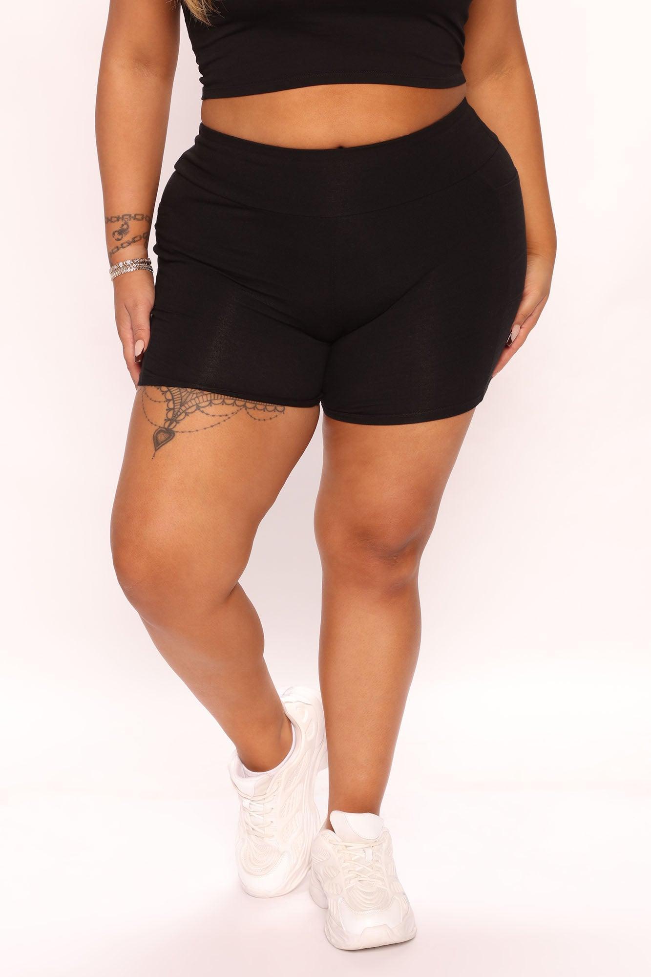 Abbey High Rise Biker Short - Black Product Image