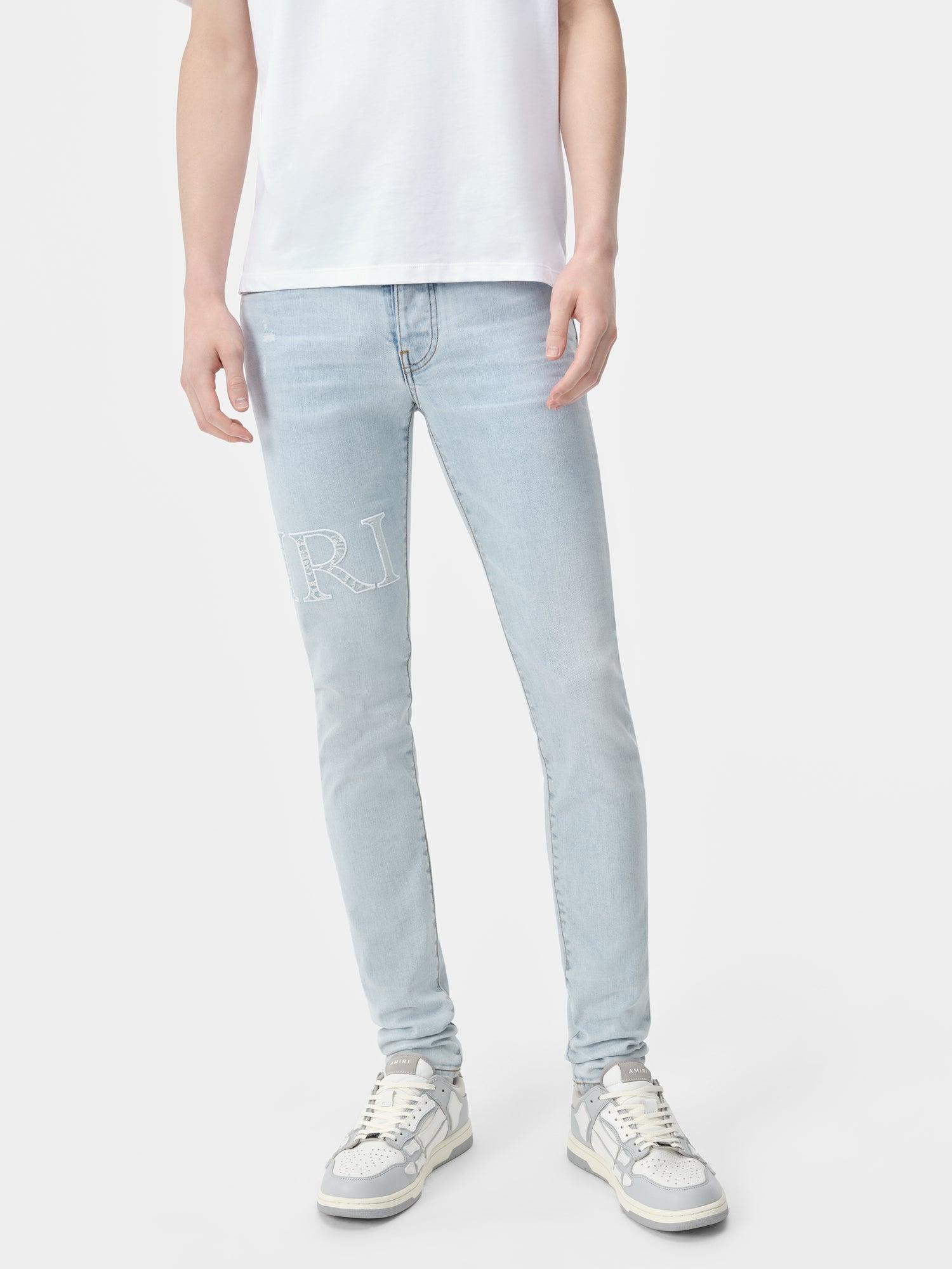 BANDANA JACQUARD LOGO JEAN - Sky Indigo Male Product Image