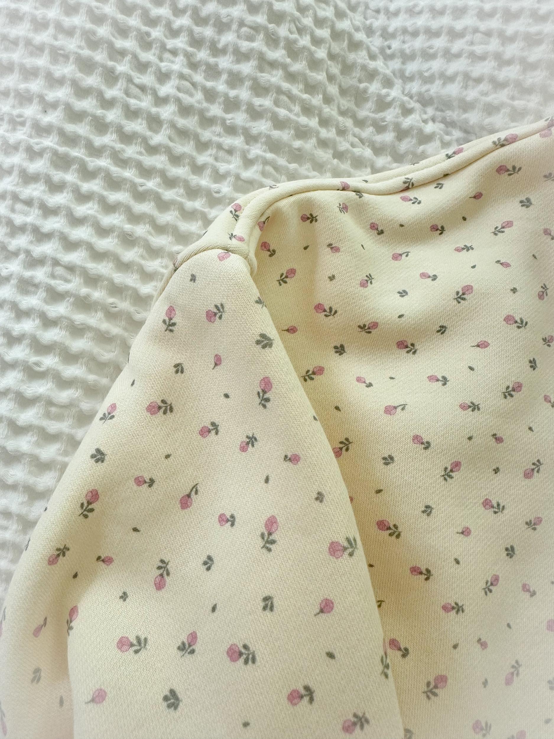 Toasted Cream Roses Embroider Logo Hoodie Product Image