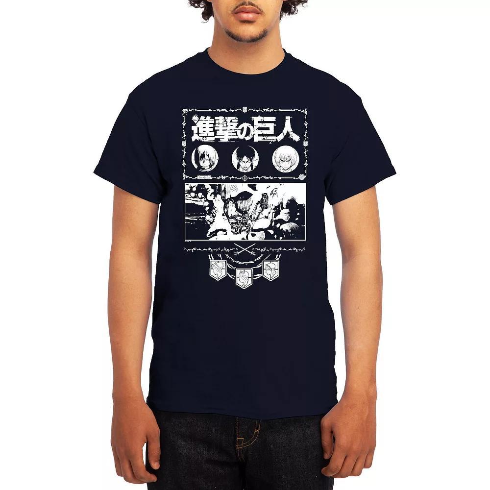 Men's Attack on Titan Ornate Collage Graphic Tee, Boy's, Size: Small, Red Product Image
