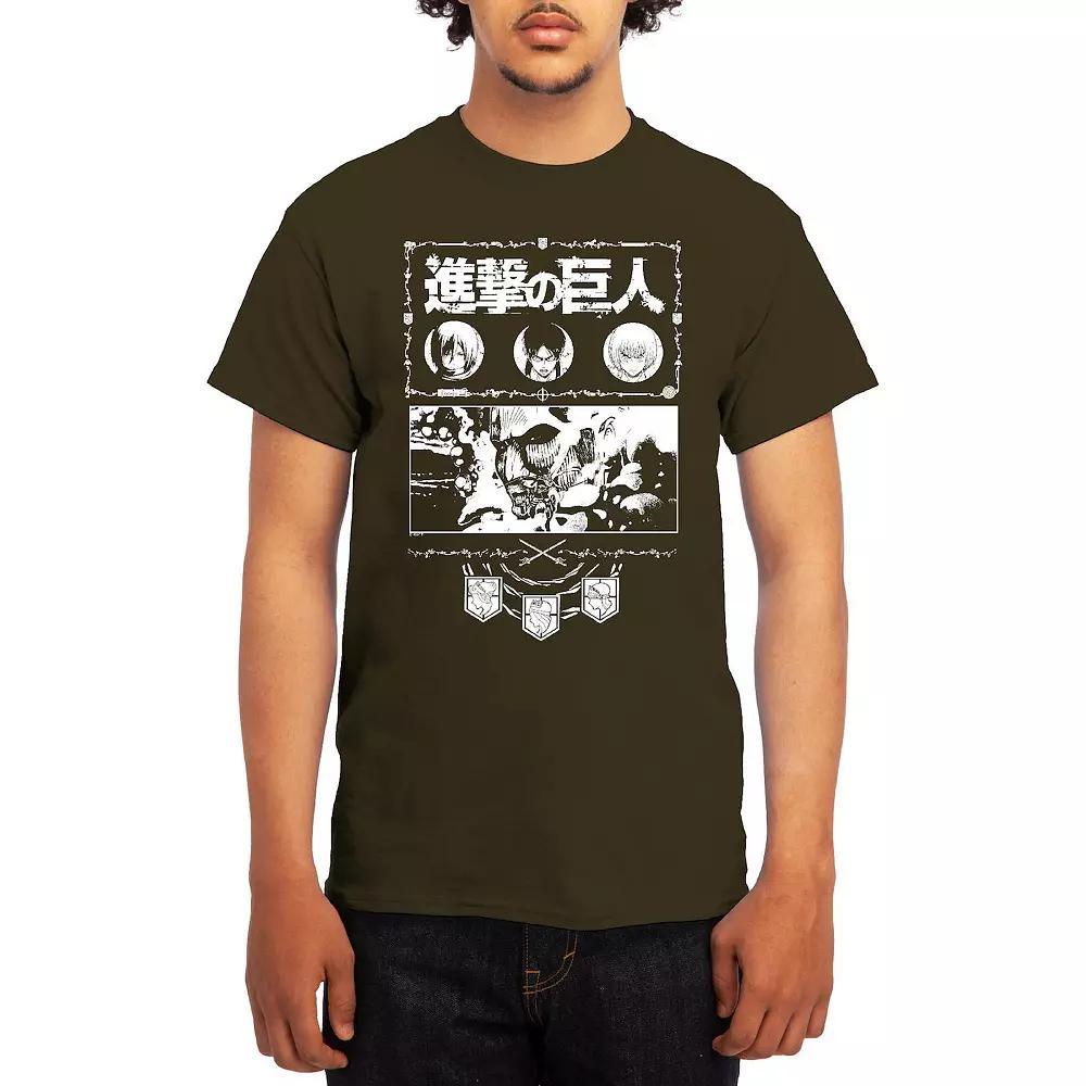Men's Attack on Titan Red Titan Versus Titan Tee, Boy's, Size: Medium, Blue Product Image