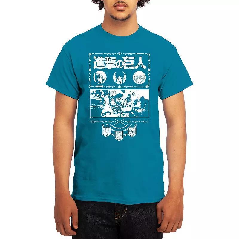 Men's Attack on Titan Ornate Collage Graphic Tee, Boy's, Size: Small, Red Product Image