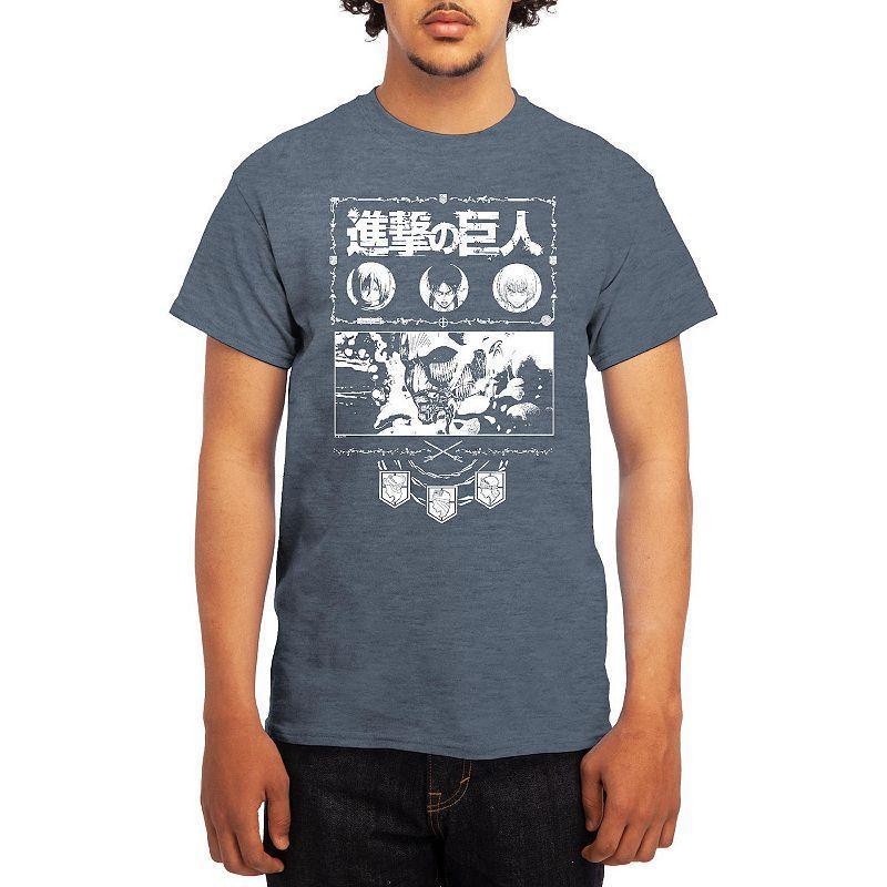 Men's Attack on Titan Ornate Collage Graphic Tee, Boy's, Size: Small, Red Product Image