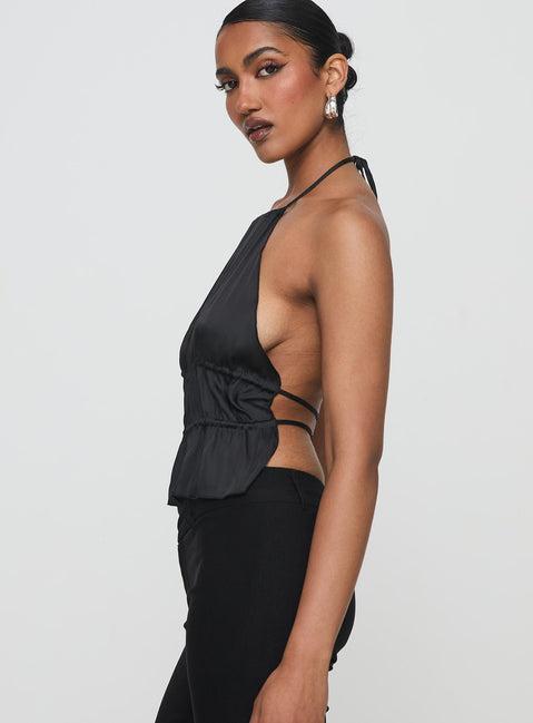Legacy Halter Top Onyx Product Image