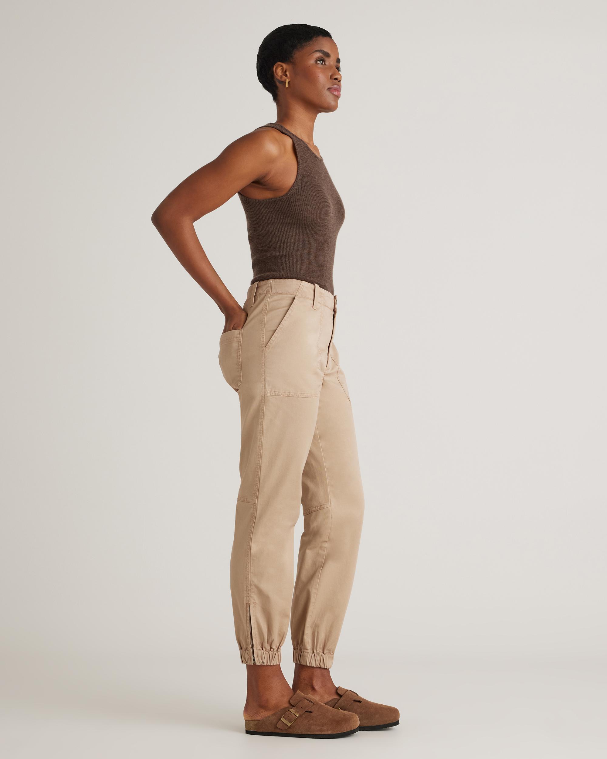 Quince | Women's Organic Stretch Cotton Twill Utility Jogger Organic Cotton Product Image