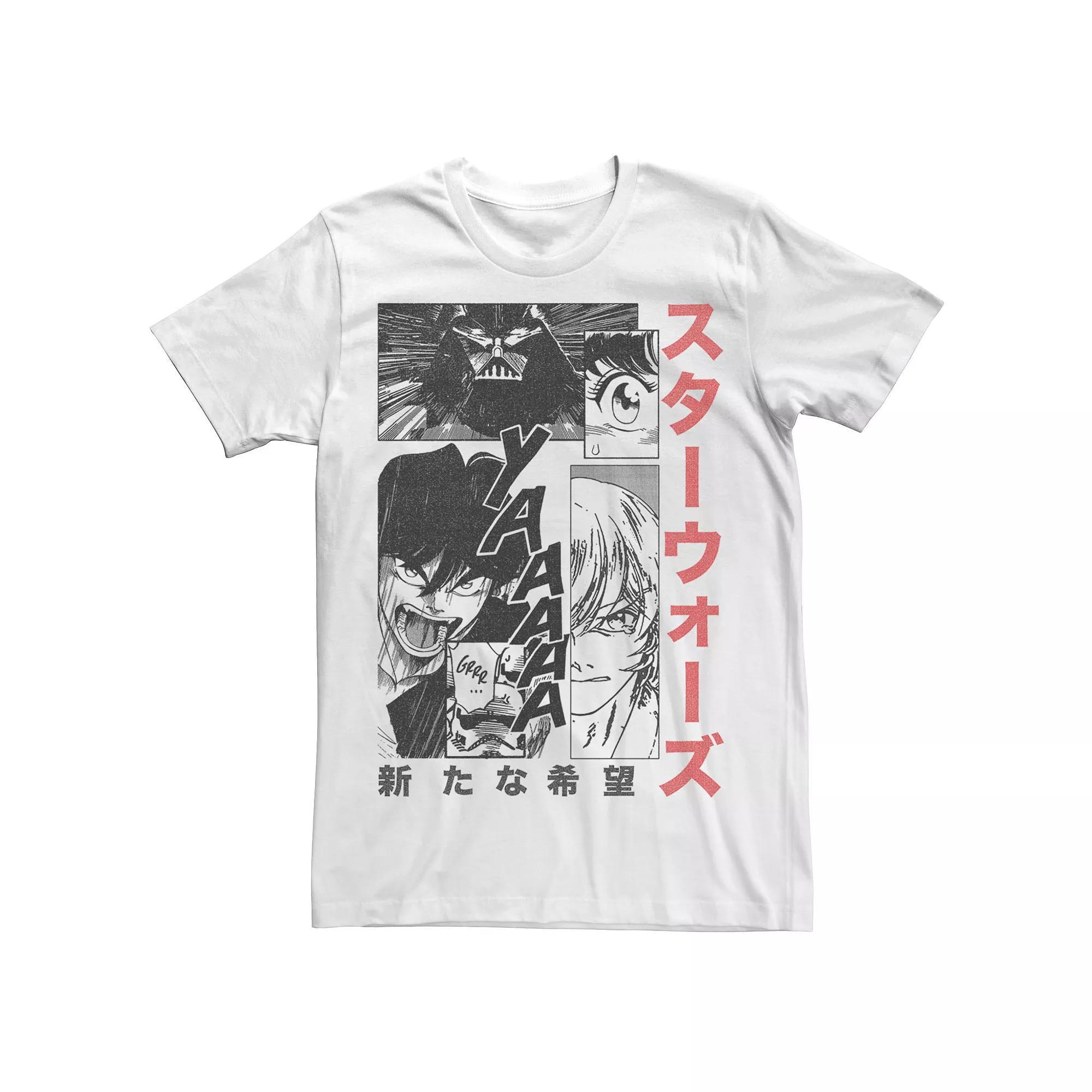 Mens Star Wars Manga Page Graphic Tee Product Image