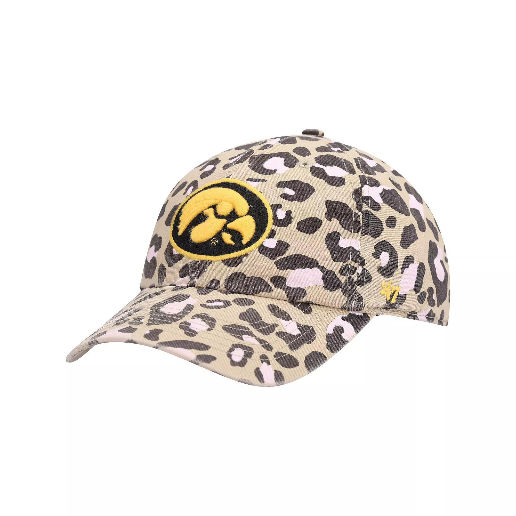 Womens 47 Khaki Iowa Hawkeyes Bagheera Clean Up Adjustable Hat Product Image