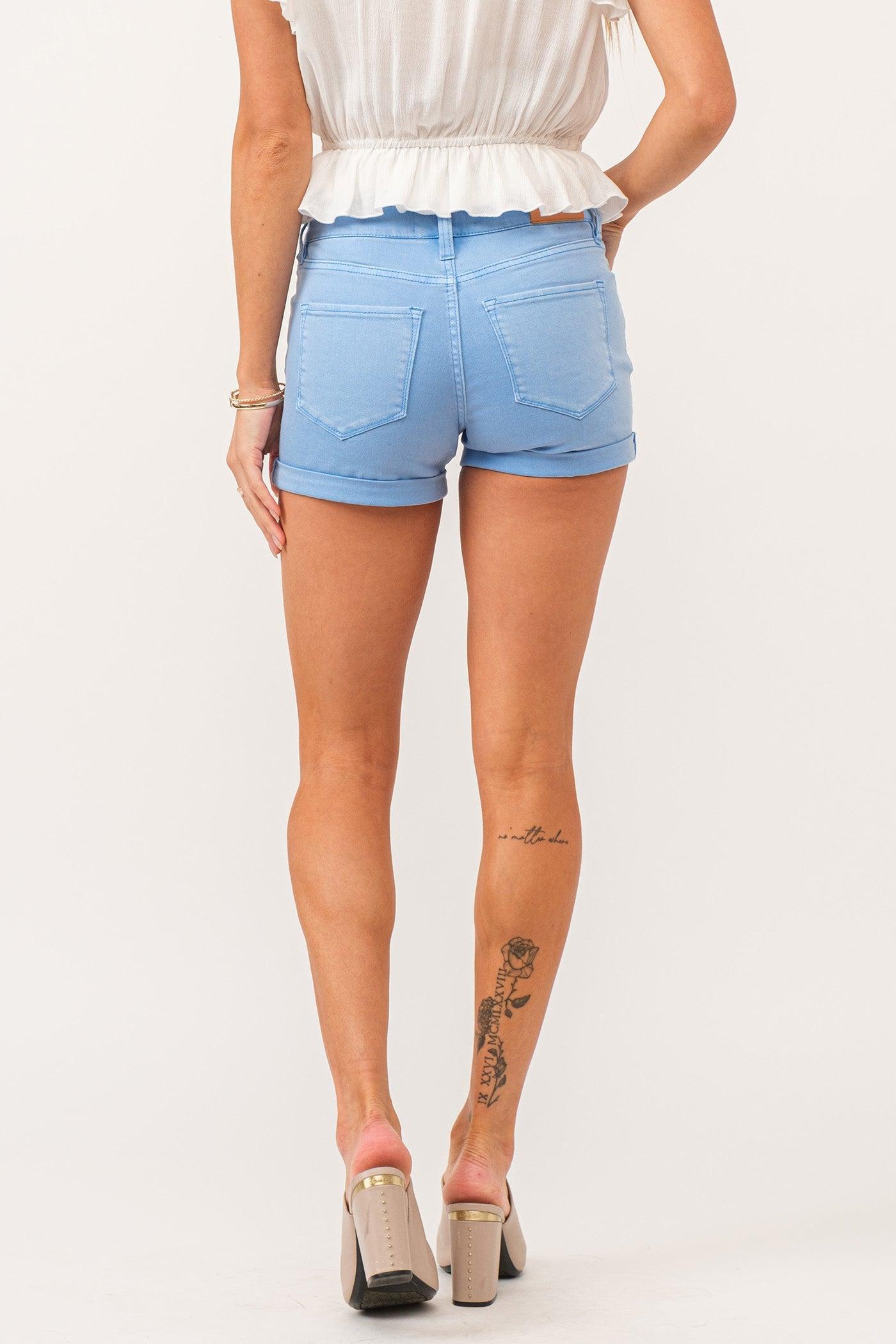 Ava Mid Rise Color Shorts Product Image
