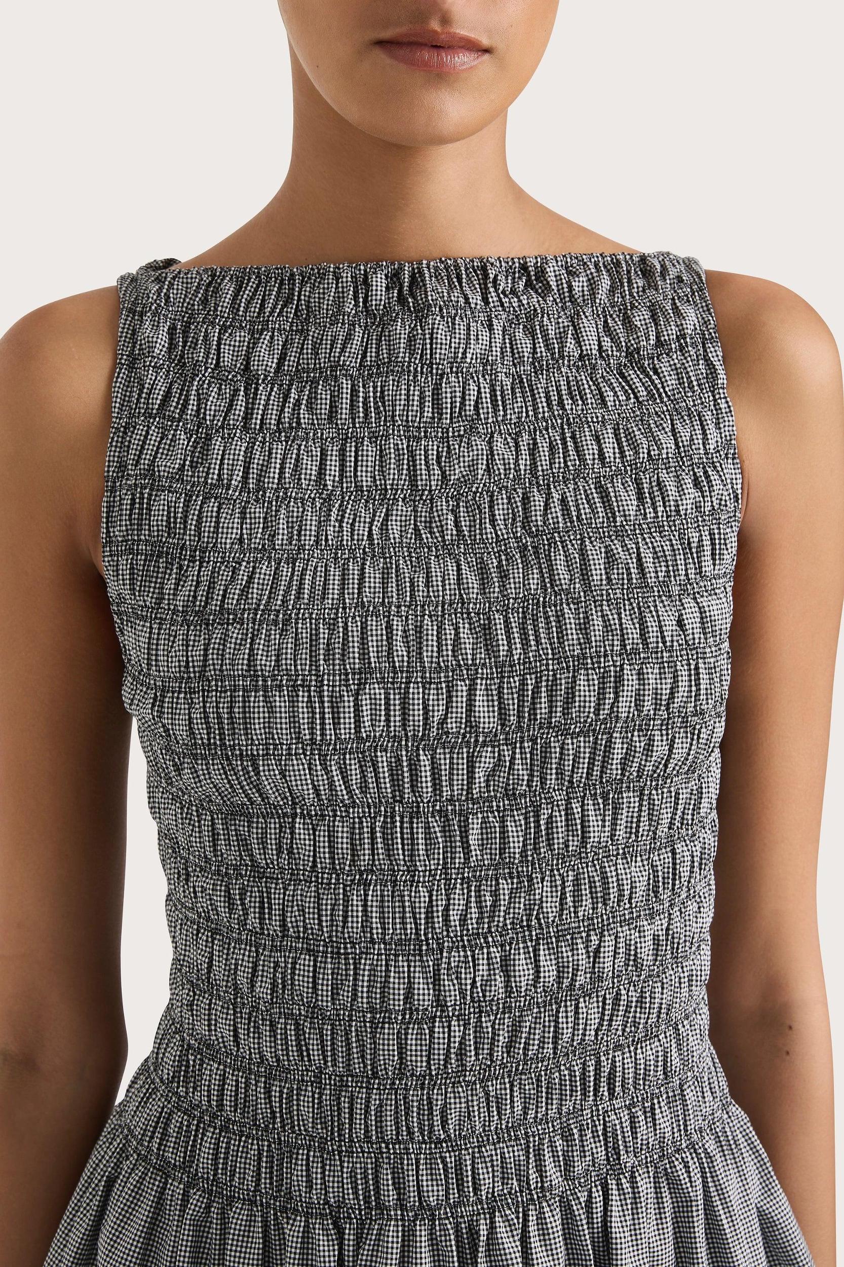 Margot Top Gingham Black Product Image