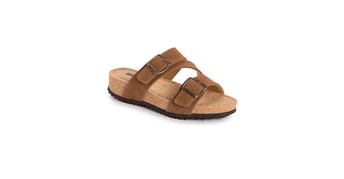 MUK LUKS Poppy Women's Suede Slide Sandals, Size: 11, Blue Product Image