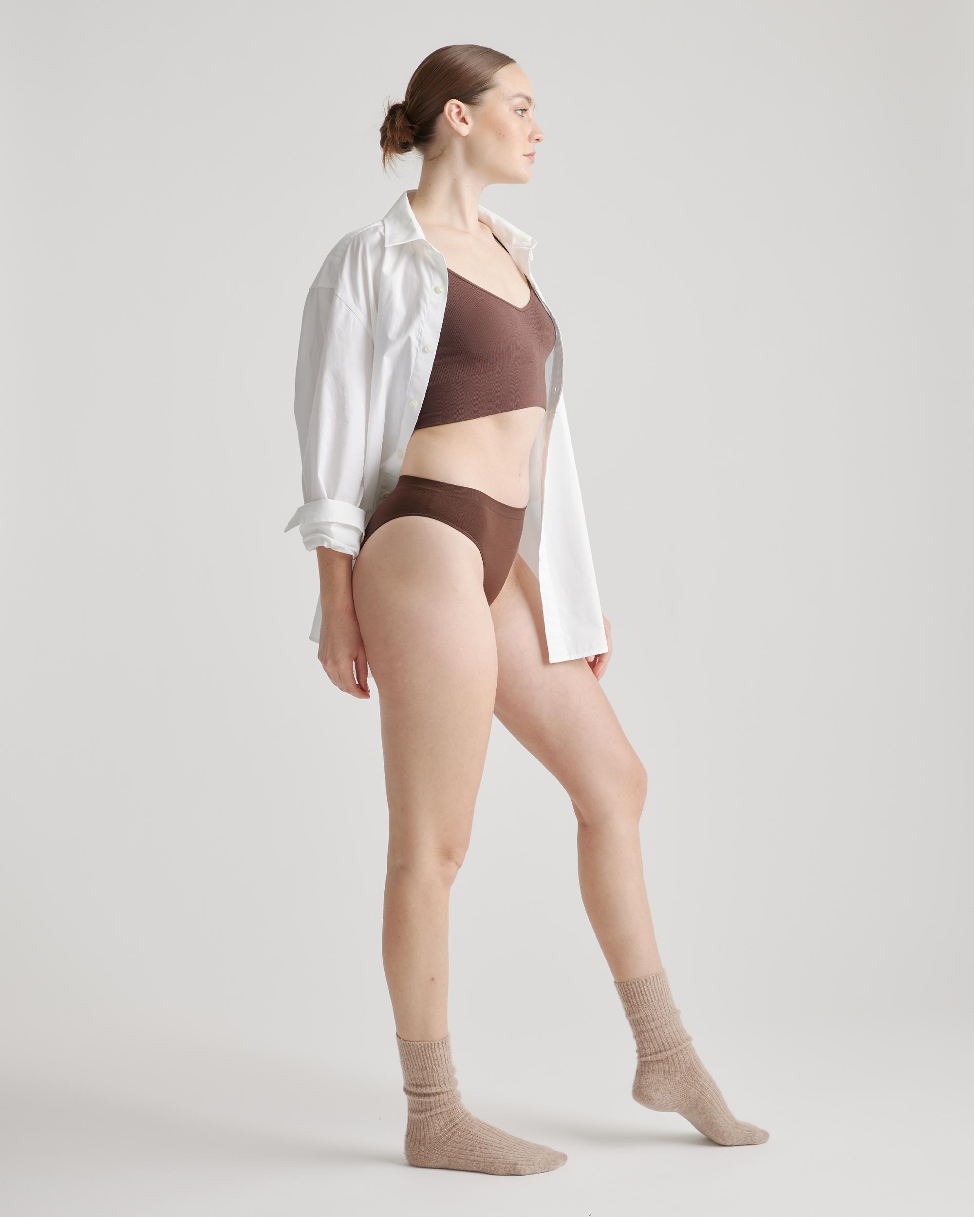 Quince | Women's Smoothing Comfort Bikini Size XS, Nylon/Spandex Product Image