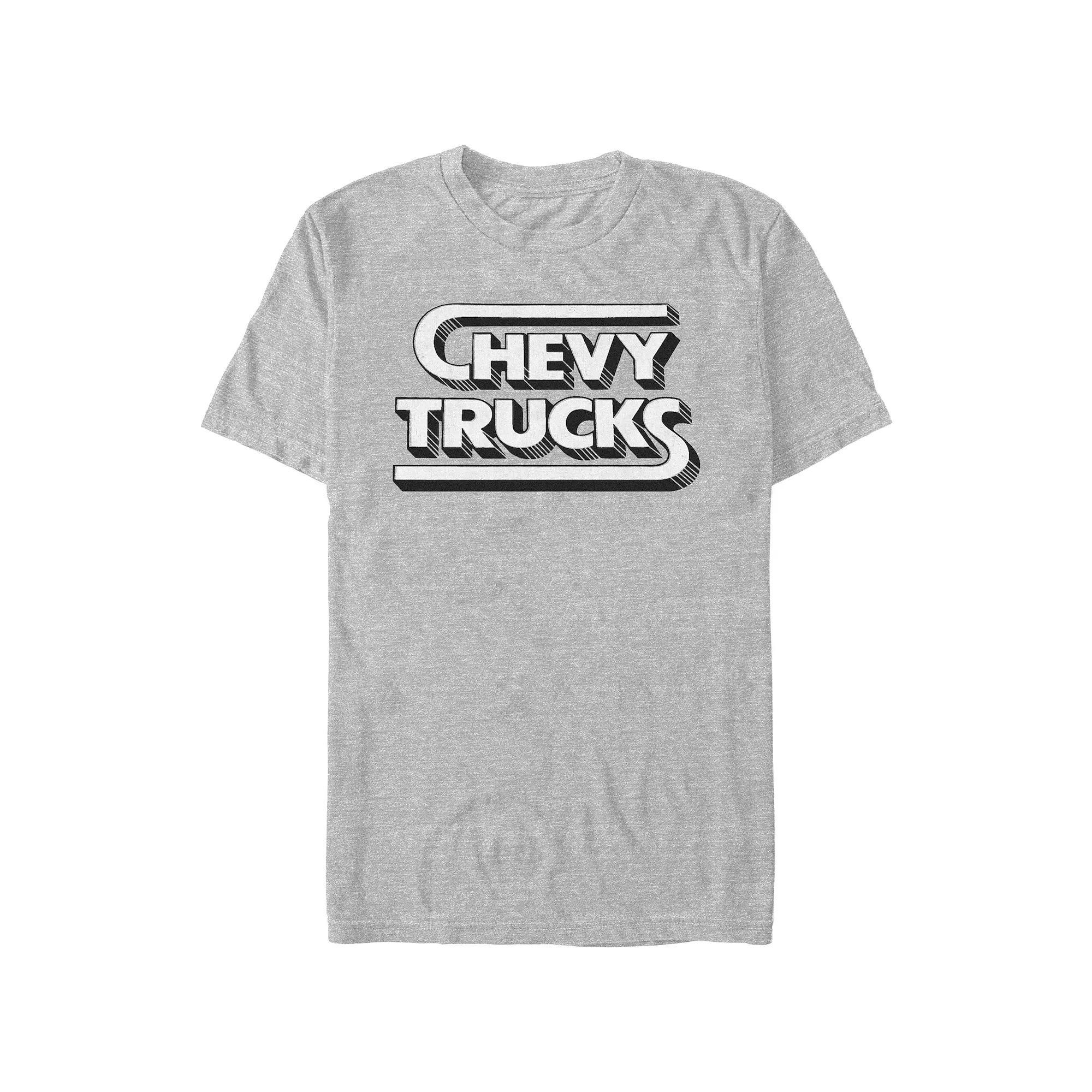Men's Chevy Trucks Logo Graphic Tee, Size: Large, Athletic Grey Product Image