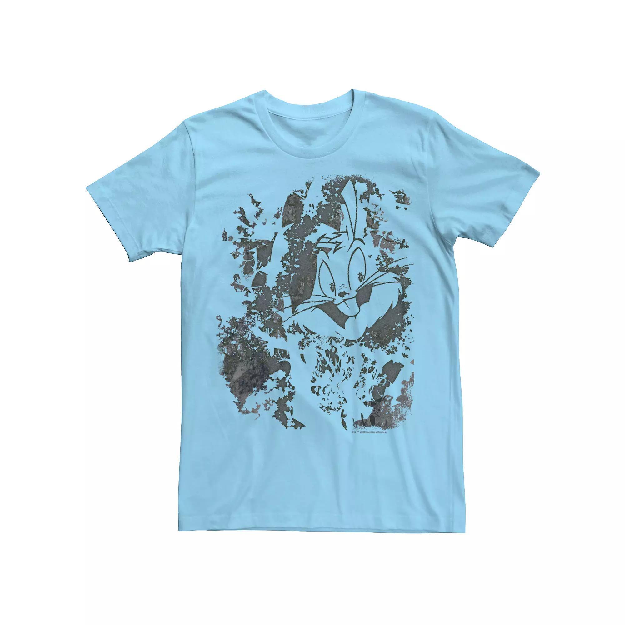 Men's Looney Tunes Bugs Bunny Art Graphic Tee, Size: Large, Light Blue Product Image