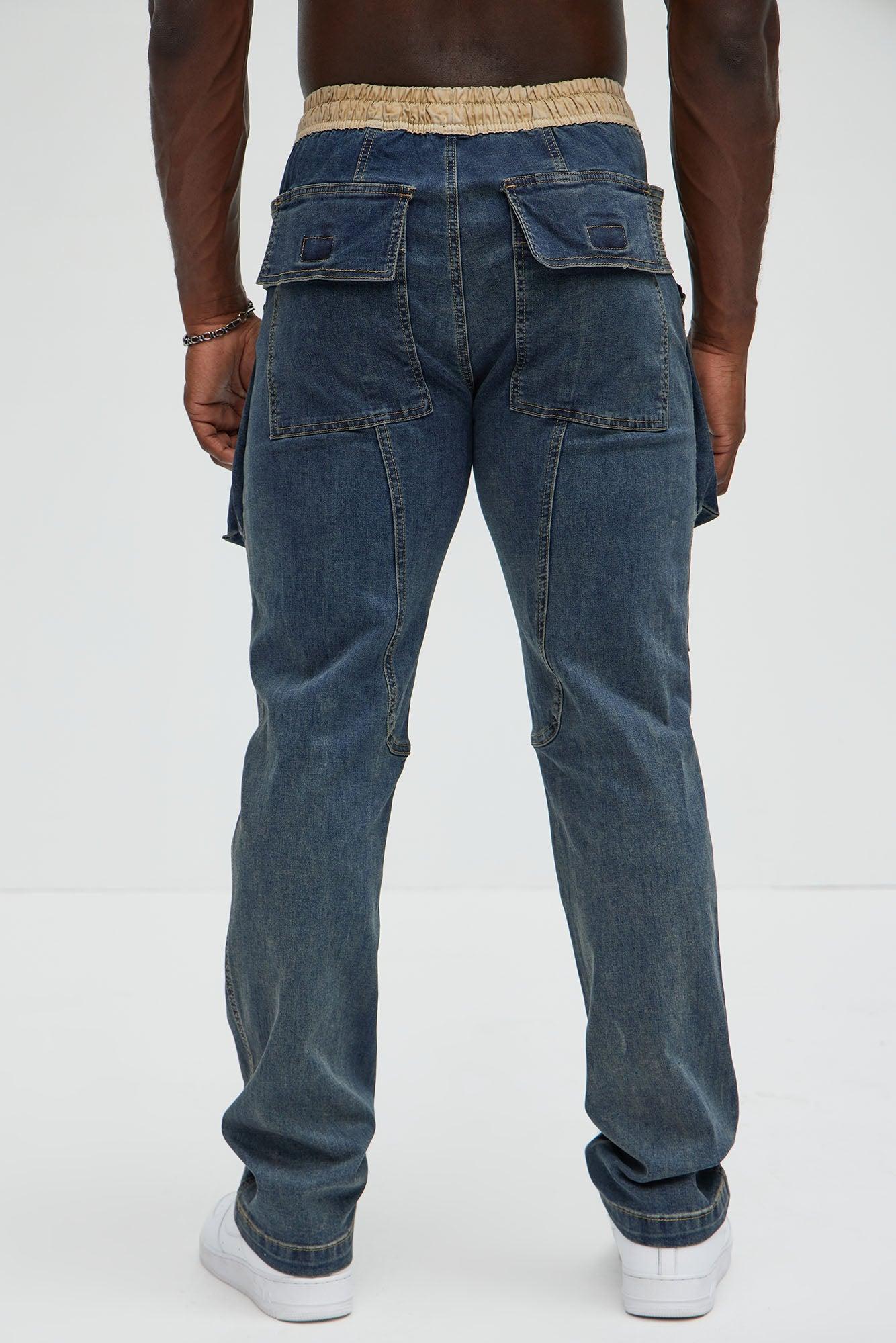 Pillar E-Waist Slim Jeans - Medium Blue Wash Product Image