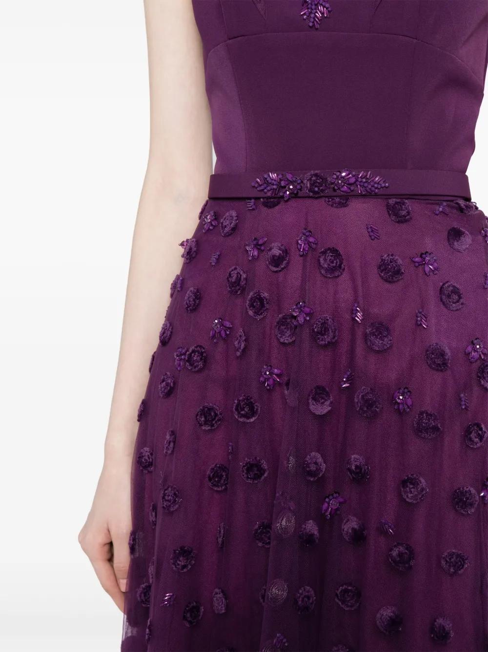 polka dot beaded tulle dress Product Image