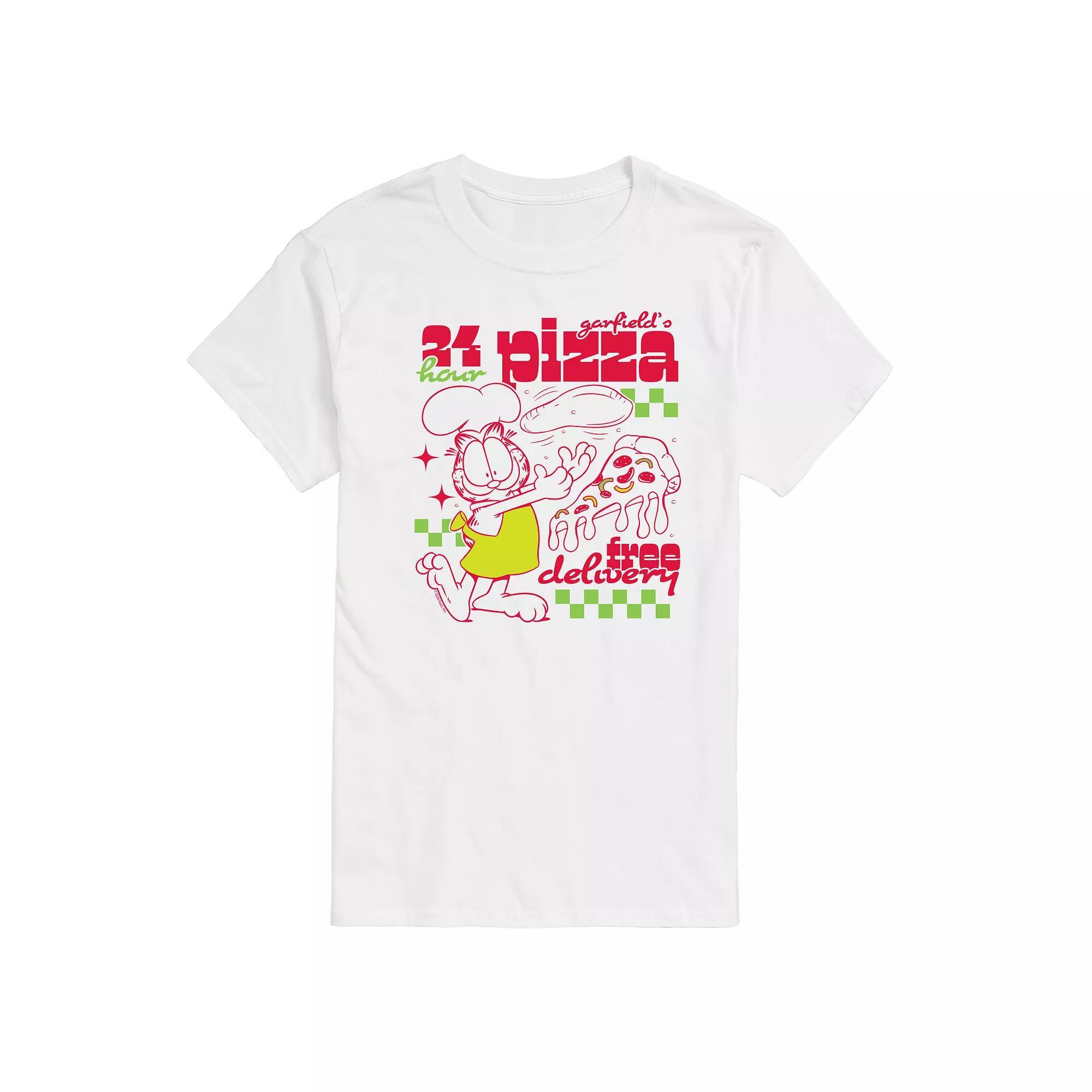 Mens Garfield Pizzeria Graphic Tee Product Image