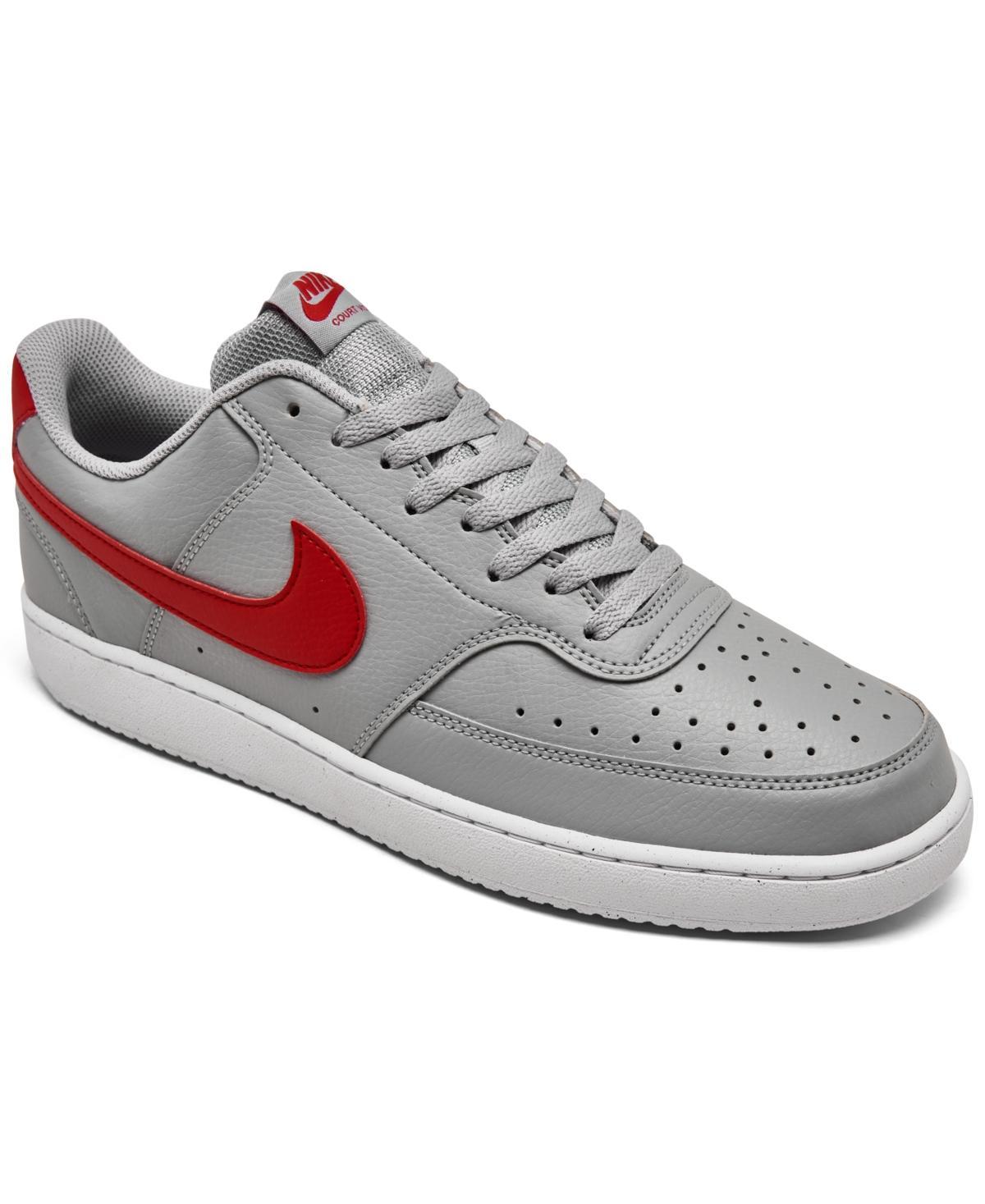Nike Men's Court Vision Low Next Nature Casual Shoes in Black/Black Size 11.5 Leather Product Image