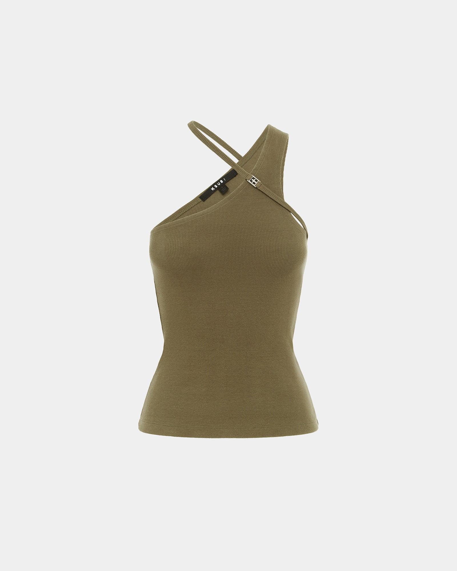 SCORE TANK KHAKI Female Product Image